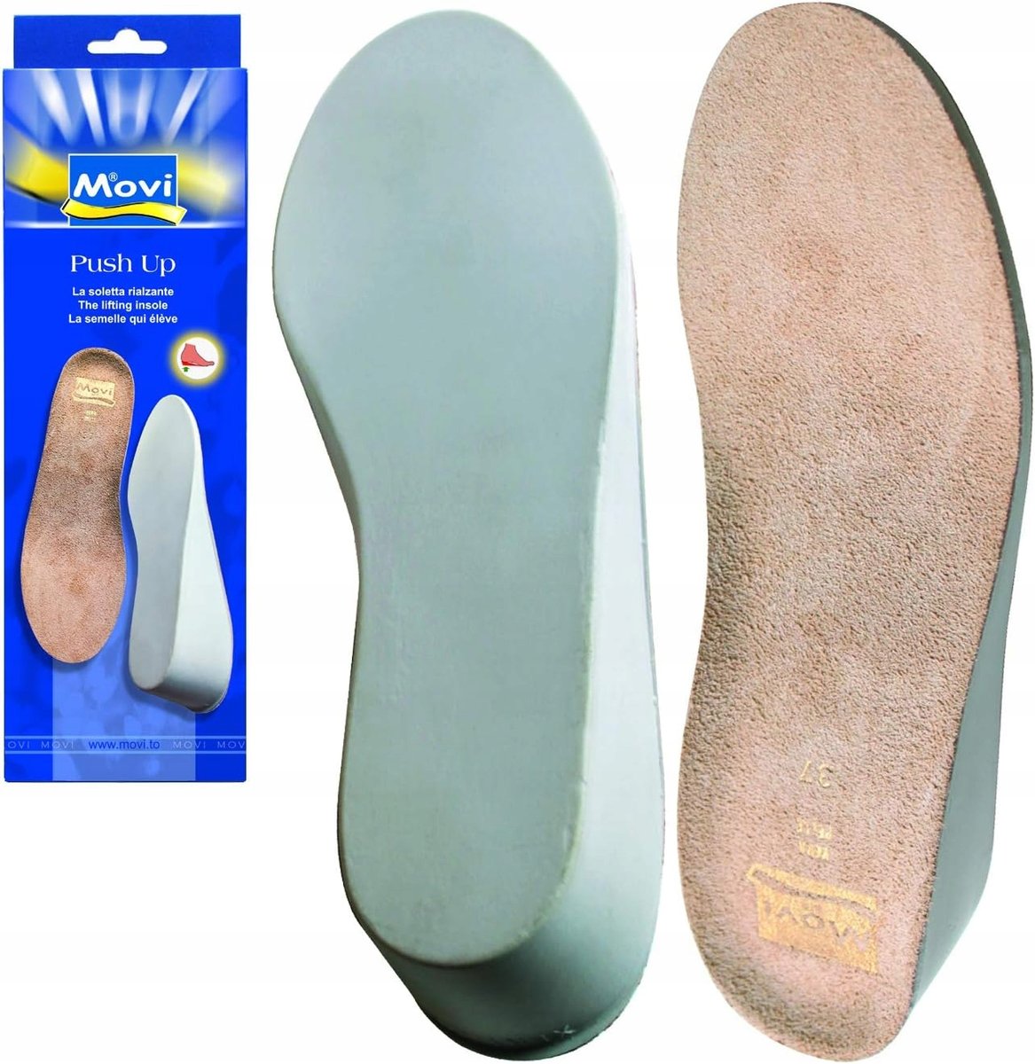 Wkładki do butów podnosząca MOVI PUSH UP r.37-39