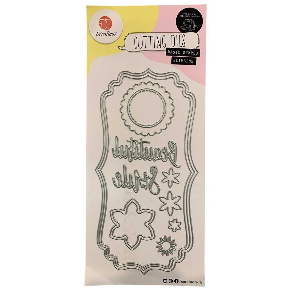 DecoTime wykrojniki do papieru scrapbooking Beautiful smile