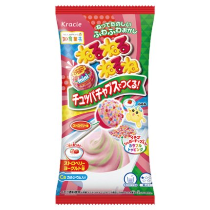Kracie Neru-ne x Chupa Chups Strawberry Yoghurt 22g