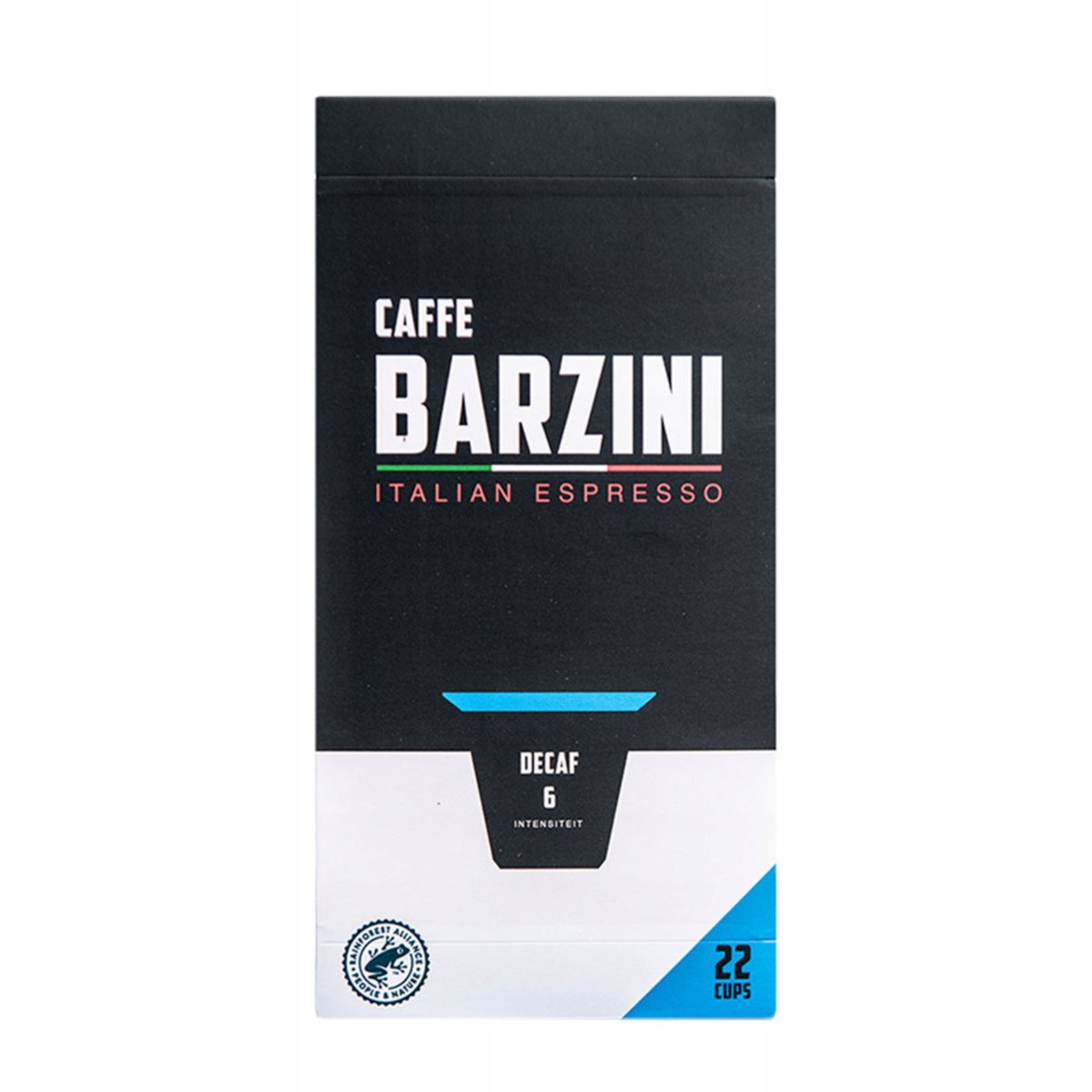 Kawa bezkofeinowa w kapsułkach do Nespresso Caffe Barzini Decaf 22 szt.