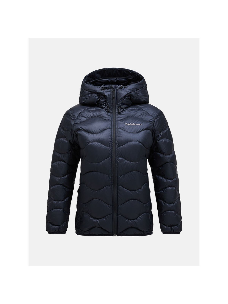 Damska kurtka puchowa Peak Performance W Helium Down Hood Jacket czarny XS