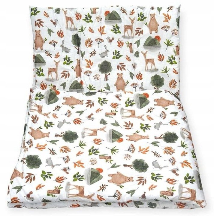 CZAS BOBASA POŚCIEL Z WYPEŁNIENIEM DO ŁÓŻECZKA 90x120 DZIECIĘCA NIEMOWLĘCA LAS