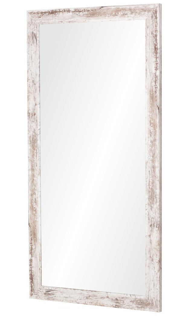 Lustro Profilmat w ramie SHABBY BIAŁY 110x60 PREMIUM