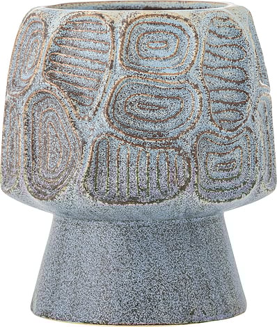 Bloomingville Osłonka na doniczkę Clarke 18,5 cm niebieska