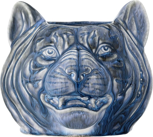 Bloomingville Osłonka na doniczkę Abner 14 cm niebieska