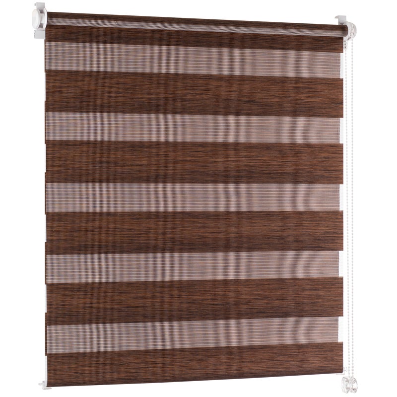 Roleta dzień noc Premium Vera 115 x 140 cm brązowa