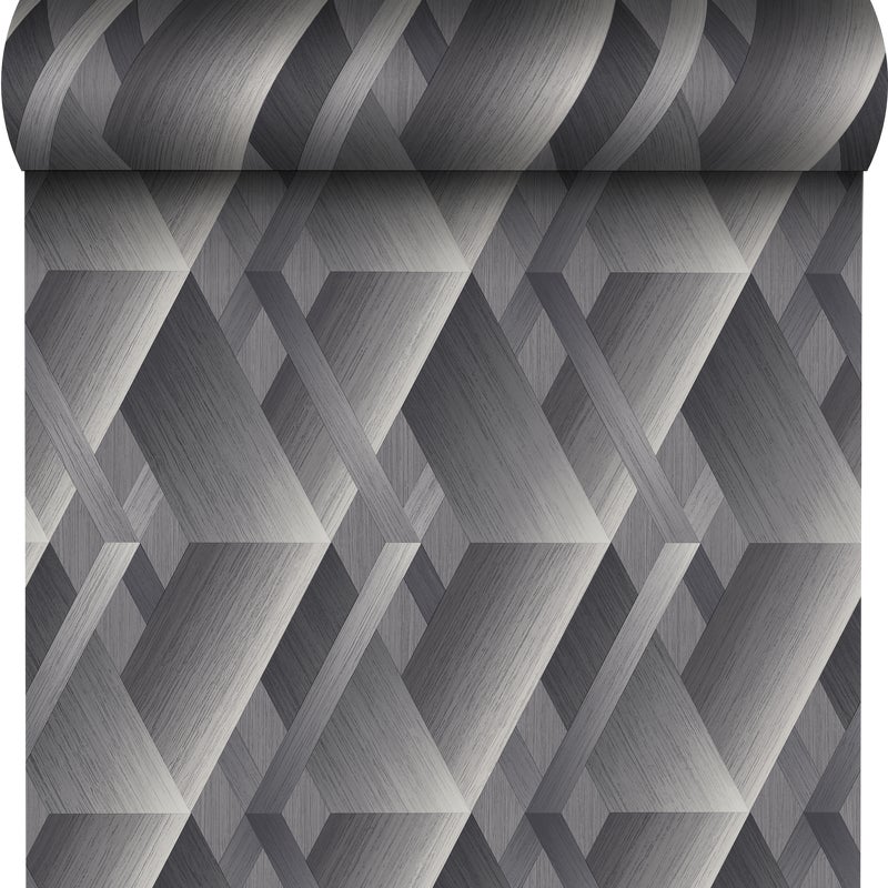 Tapeta Buntglas WL2603 3D szara winylowa na flizelinie