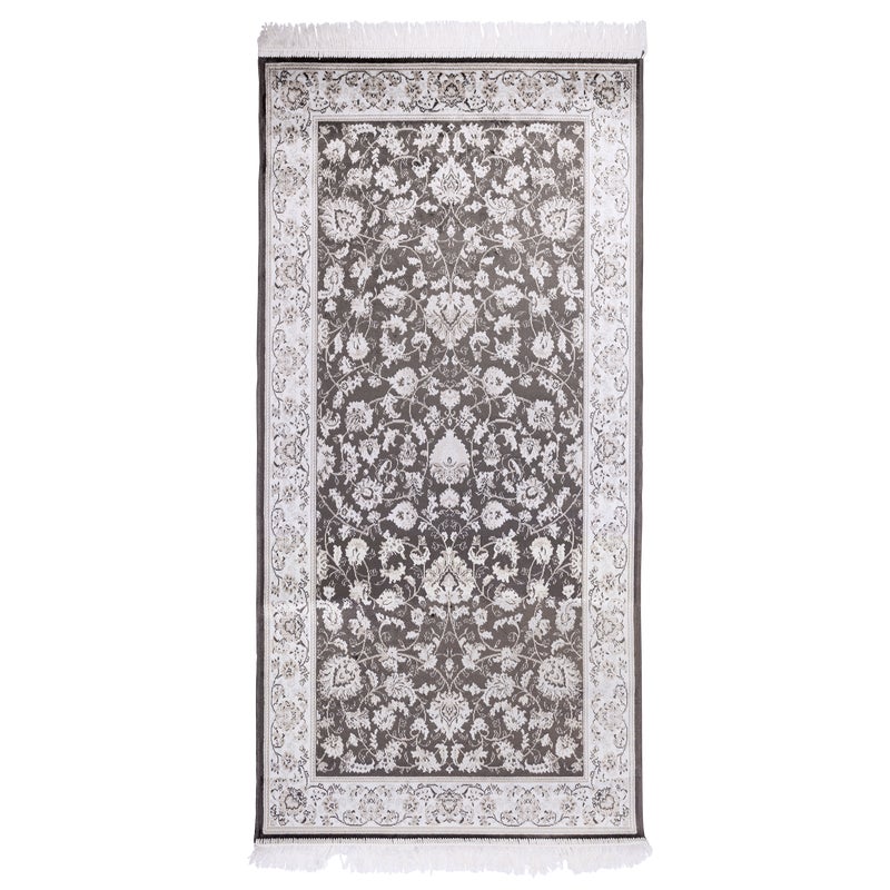 Dywan z frędzlami Teheran Klasyk szary 133 x 190 cm