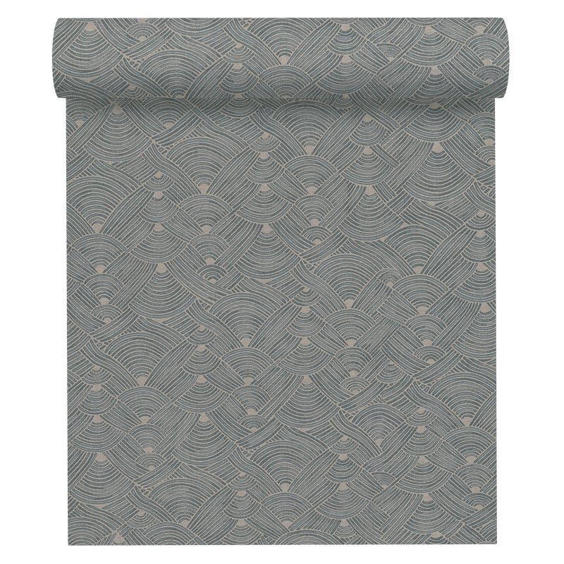 Tapeta Lutece 387421 niebieska winylowa na flizelinie