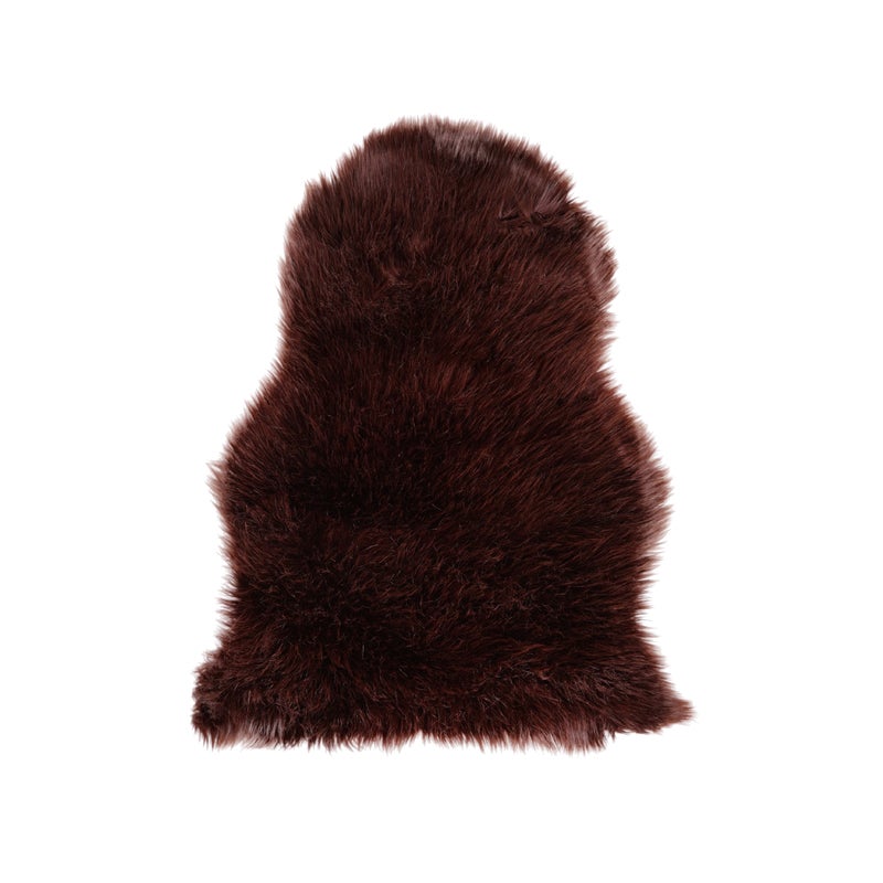 Dywan sztuczna skóra owcy brązowy 50 x 70 cm