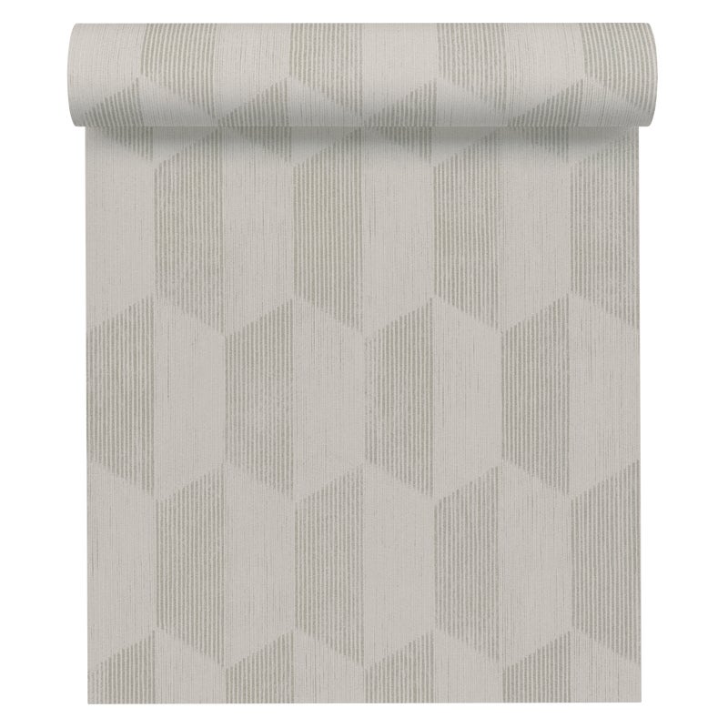 Tapeta Geometryczna 385922 beżowa winylowa na flizelinie