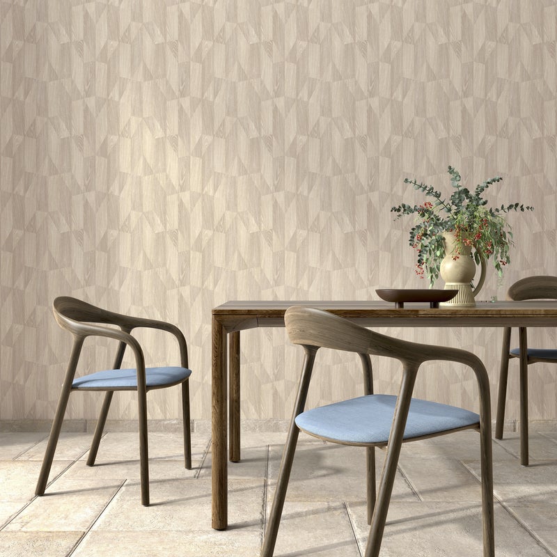 Tapeta Arian beżowa winylowa na flizelinie Inspire