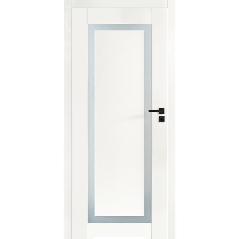 Voster Drzwi wewnętrzne łazienkowe z podcięciem wentylacyjnym bezprzylgowe Esento 70 lewe białe