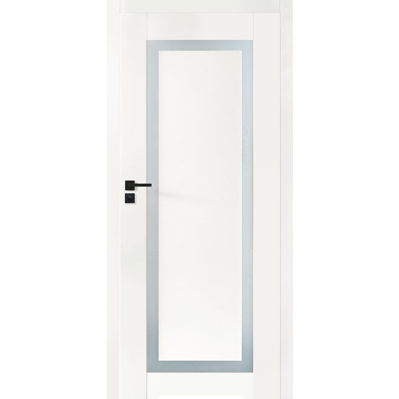 Voster Drzwi wewnętrzne łazienkowe z podcięciem wentylacyjnym bezprzylgowe Esento 90 prawe białe