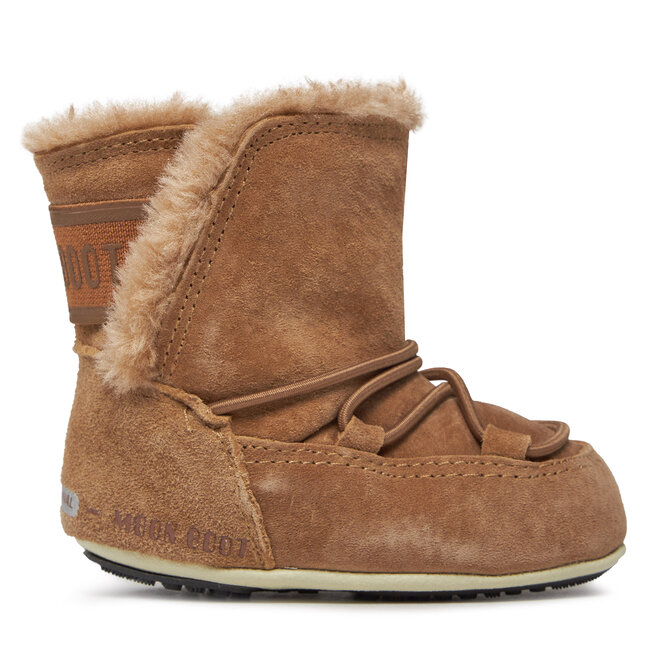 Śniegowce Moon Boot Crib Suede 34010300001 Brązowy