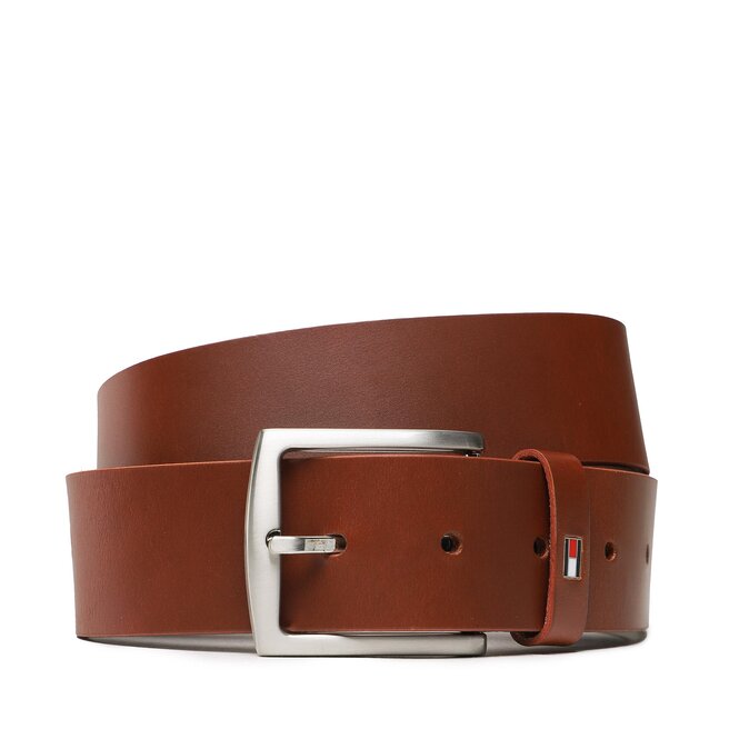 Pasek Męski Tommy Hilfiger New Denton Belt 4.0 E367863162 Brązowy