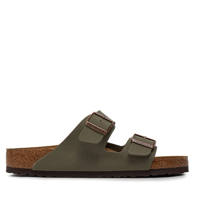 Klapki Birkenstock Arizona Birko-Flor nubuk 0151211 Szary