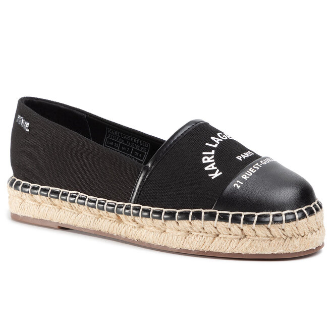 Espadryle KARL LAGERFELD KL80108 Czarny