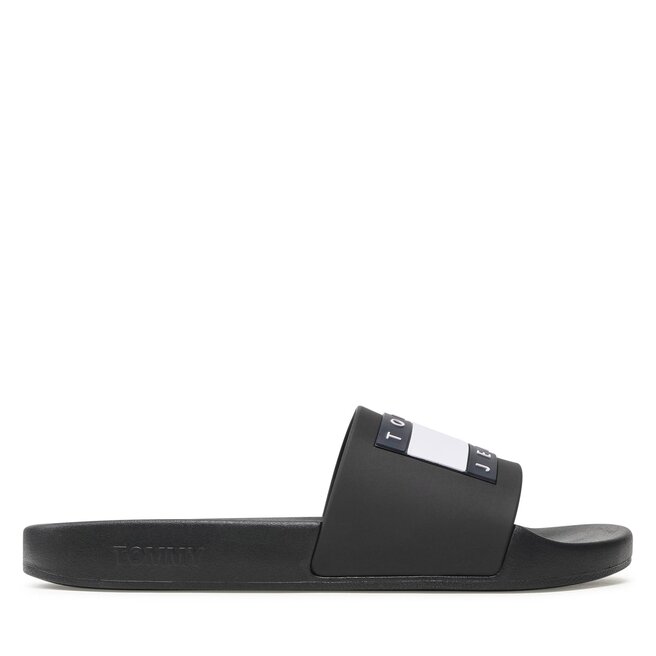 Klapki Tommy Jeans Pool Slide Ess EM0EM01191 Czarny