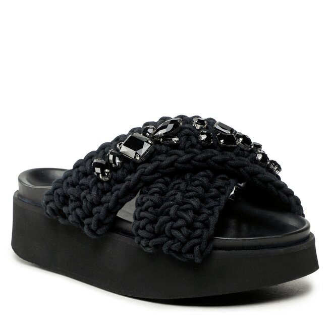 Klapki Inuikii Woven Stones 70103-106 Czarny