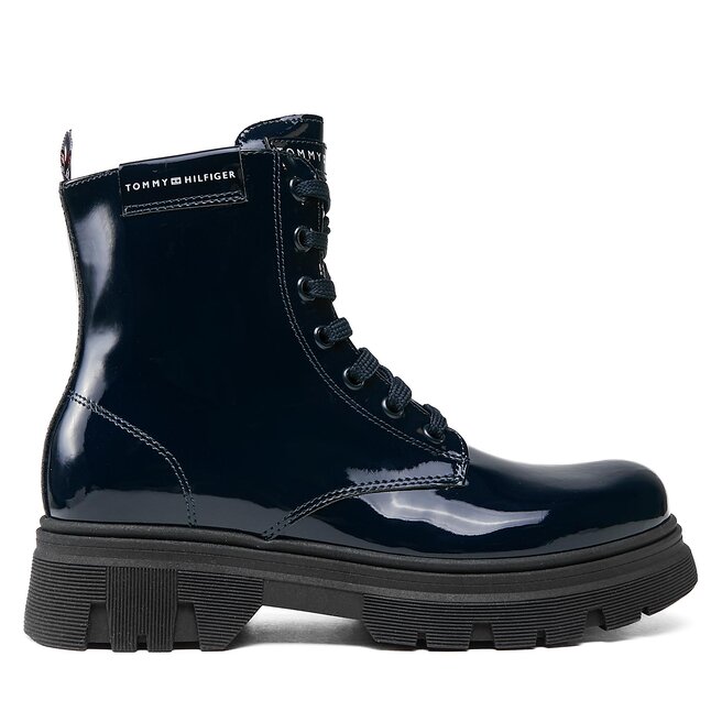 Kozaki Tommy Hilfiger T4A5-33040-0775 S Niebieski