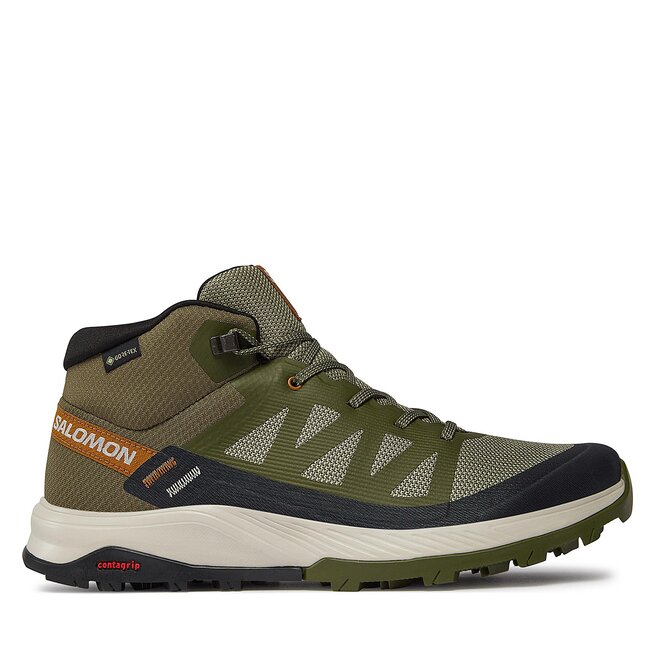 Trekkingi Salomon Outrise Mid GORE-TEX L47143600 Khaki