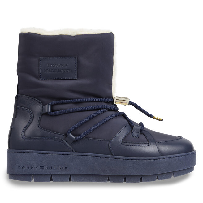 Śniegowce Tommy Hilfiger Tommy Essential Snowboot FW0FW07504 Niebieski