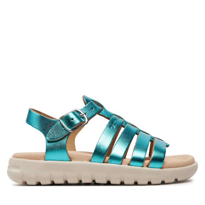 Sandały Geox J Sandal Soleima Gir J35GSB 000CF C3035 M Zielony