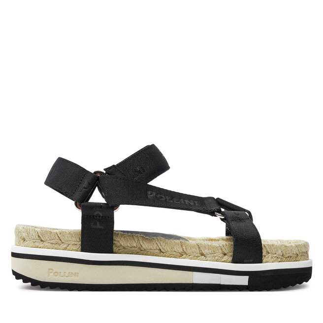 Espadryle Pollini SA16655G0ITV0000 Czarny