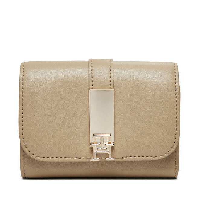 Portfel Tommy Hilfiger Th Heritage Med AW0AW16579 Beżowy