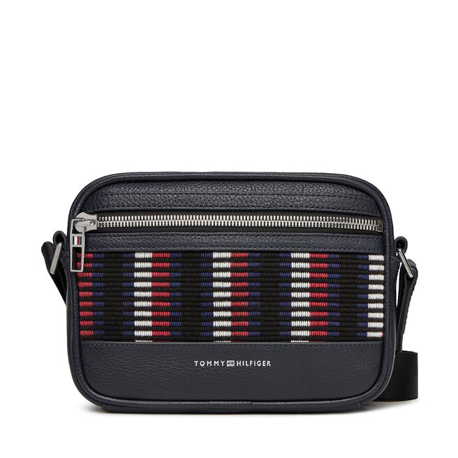 Saszetka Tommy Hilfiger Th Corp Leather Camera AM0AM12722 Granatowy