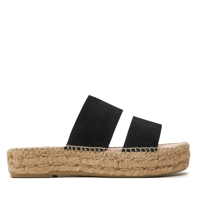Espadryle Manebi Hamptons Double Sole 2 Bands Sandals K 1.0 JB Czarny