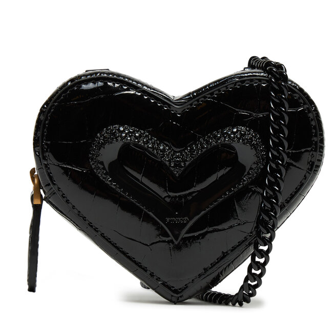 Bilonówka PINKO Heart Pills Holder . AI 24-25 PCPL 103835 Z1SY Czarny