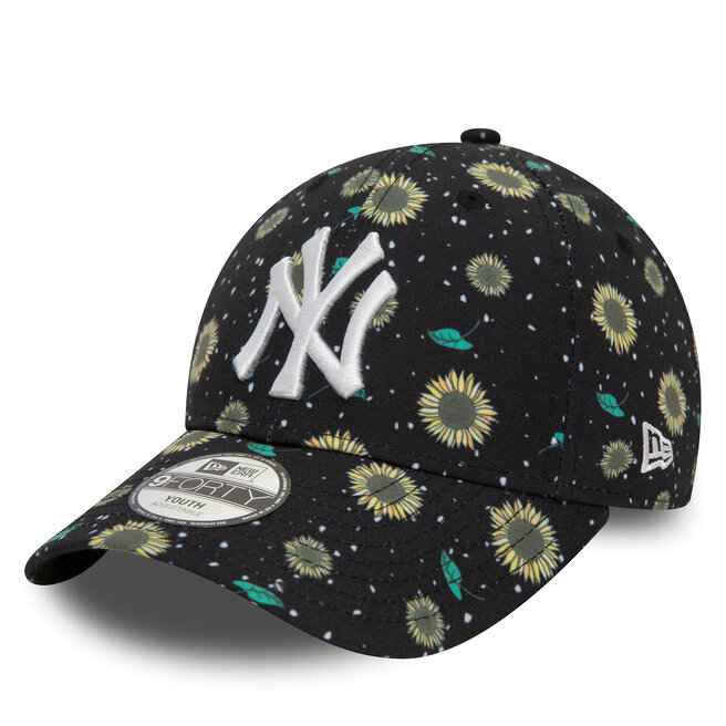 Czapka z daszkiem New Era Kids Floral Aop 940 Ne 60503478 M Czarny