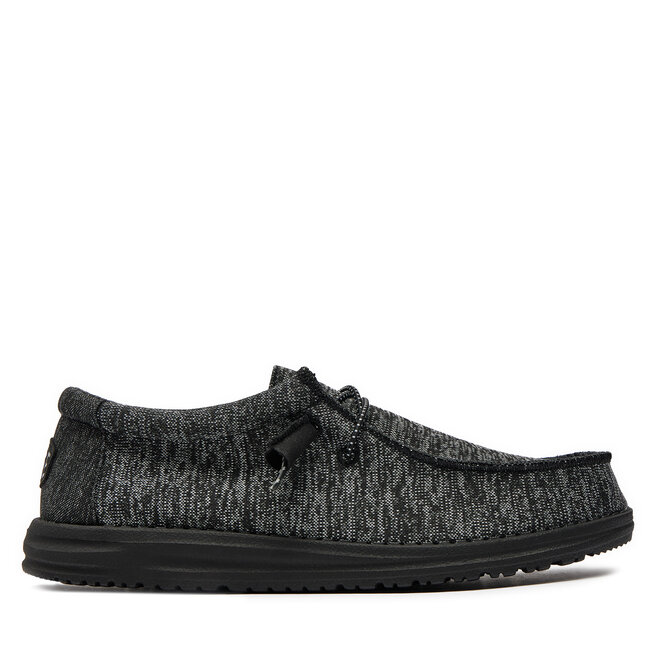 Mokasyny Hey Dude Wally Sport Knit 40536-060 Czarny