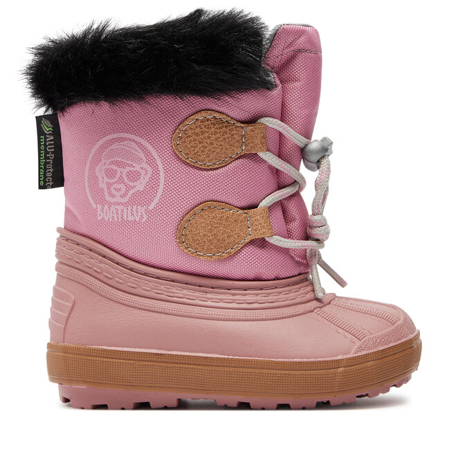 Śniegowce Boatilus Nippy 02 Sint. Leather Boot NN02 VAR.42MR Różowy