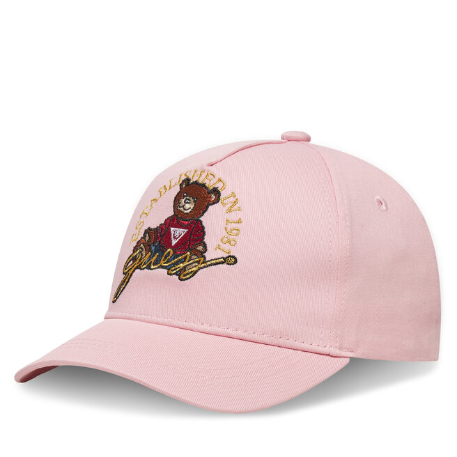 Czapka z daszkiem Guess H5RZ09 WO08O Różowy