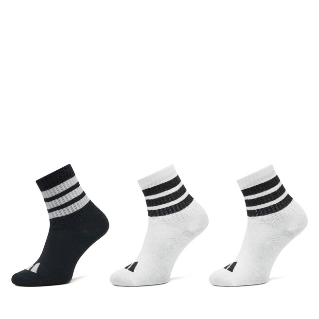 Zestaw 3 par wysokich skarpet dziecięcych adidas Lk Rib 3Pp So JD1349 Biały