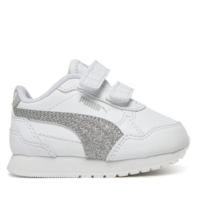 Sneakersy Puma St Runner V4 Sl Glitter V Inf 401592 01 Biały