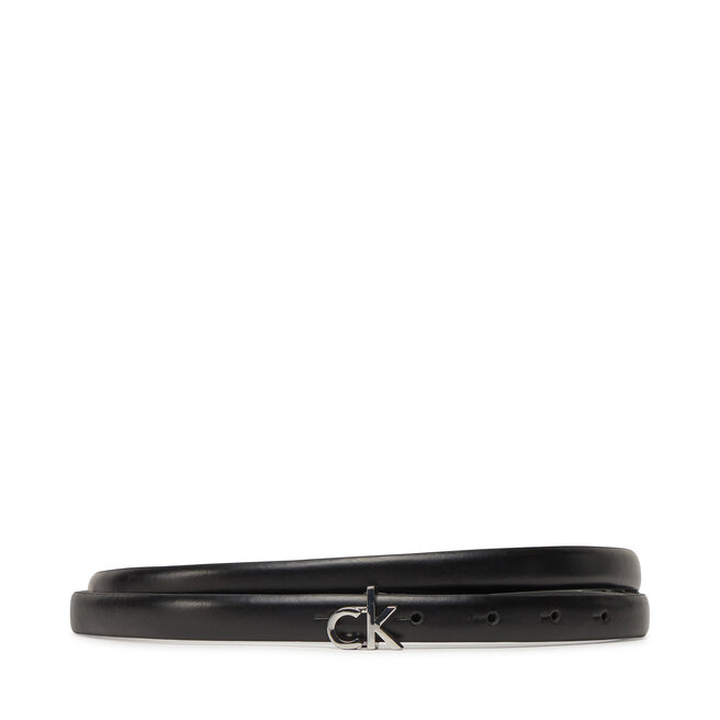Pasek Damski Calvin Klein Ck Buckle Skinny Belt 1.5 K60K612932 Czarny