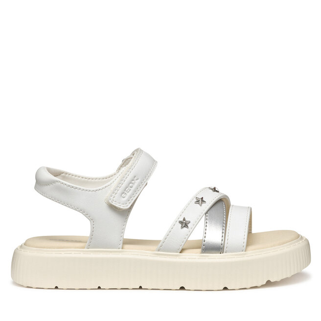 Sandały Geox J Kodette Gir J45DBI 000BC C0007 S Biały