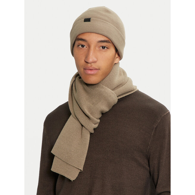 Zestaw Szalik i Czapka Jack&Jones 12163827 Beżowy