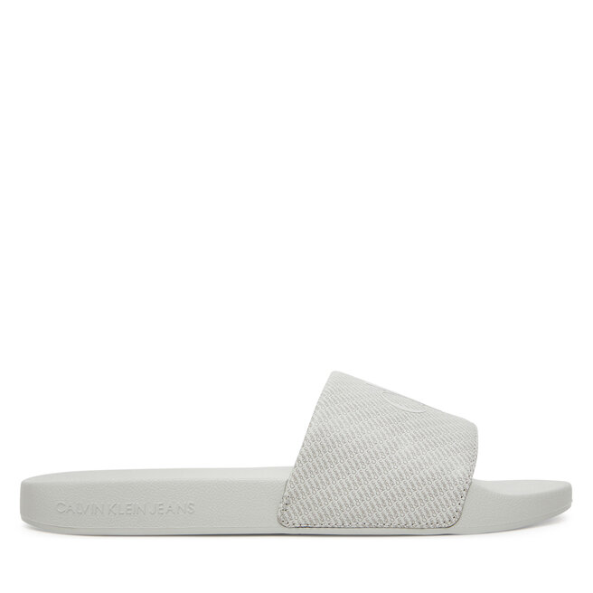 Klapki Calvin Klein Jeans Slide Aop Print YM0YM01269 Szary