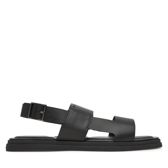 Sandały Calvin Klein Back Strap W/ Buckle HM0HM01736 Czarny