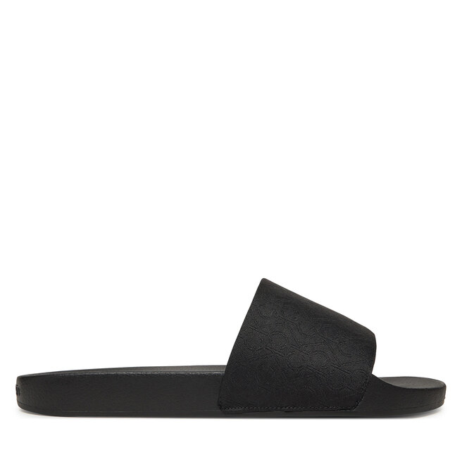 Klapki Calvin Klein Pool Slide Jaq Mono HM0HM01762 Czarny