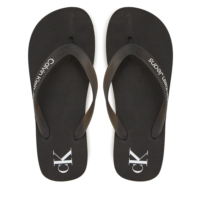 Japonki Calvin Klein Jeans Beach Sandal Flatform Tpu YW0YW01830 Czarny