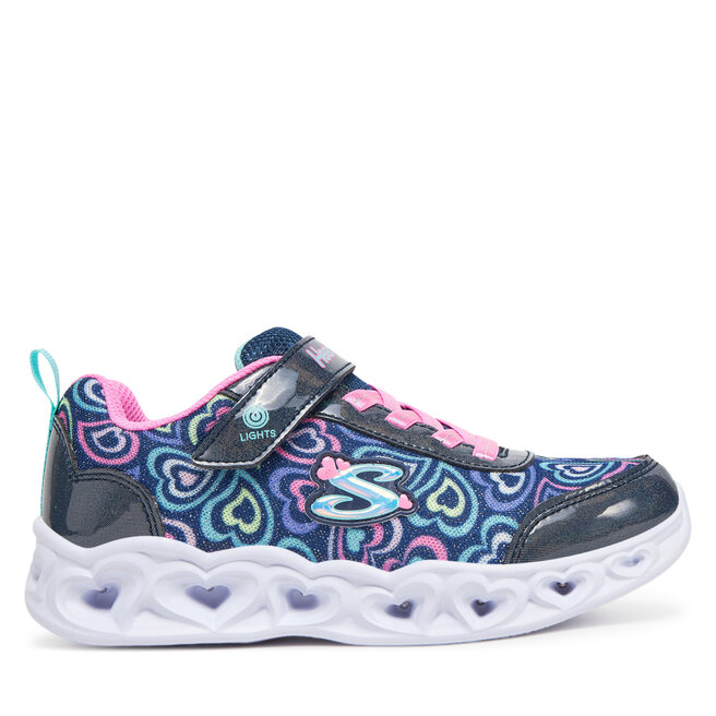 Sneakersy Skechers Heart Lights-Boogie Love 303257L/NVMT Granatowy