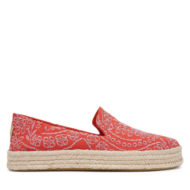 Espadryle Toms Carolina 10021871 Czerwony