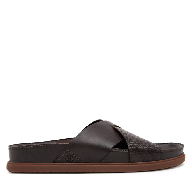 Klapki Clarks Torford Cross 26180888 Brązowy