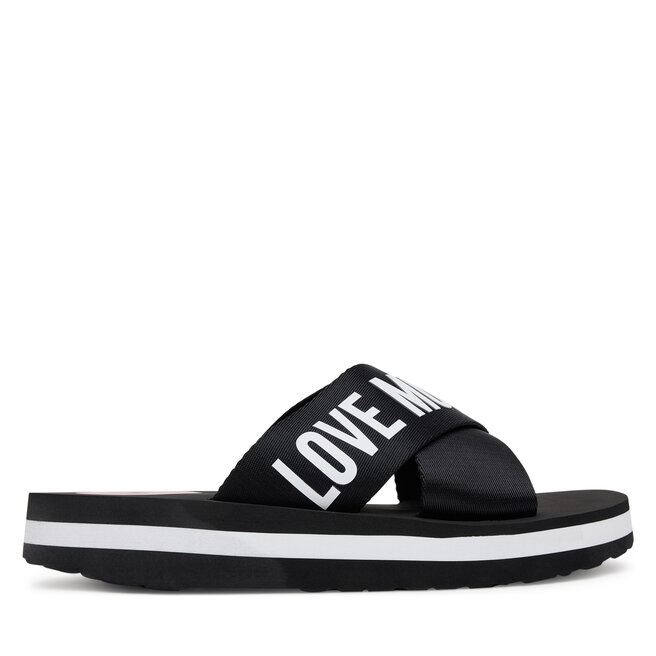 Klapki LOVE MOSCHINO JA28324G0MIX3000 Czarny